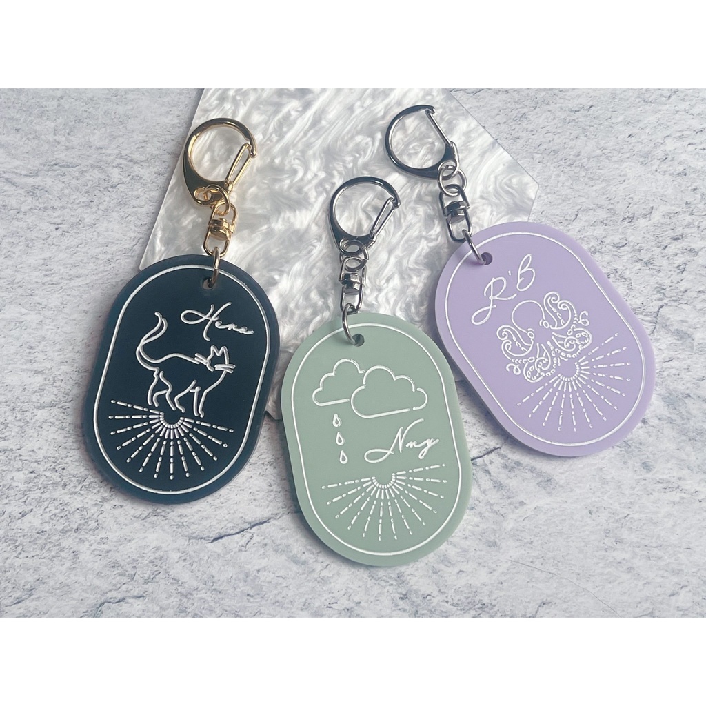 アクリルキーリングパステルMECHATU-A【非公式】