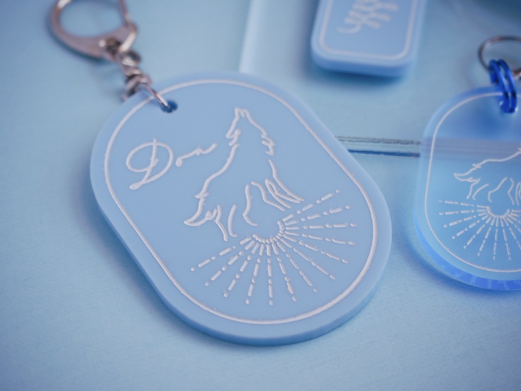 アクリルキーリングパステルMECHATU-A【非公式】