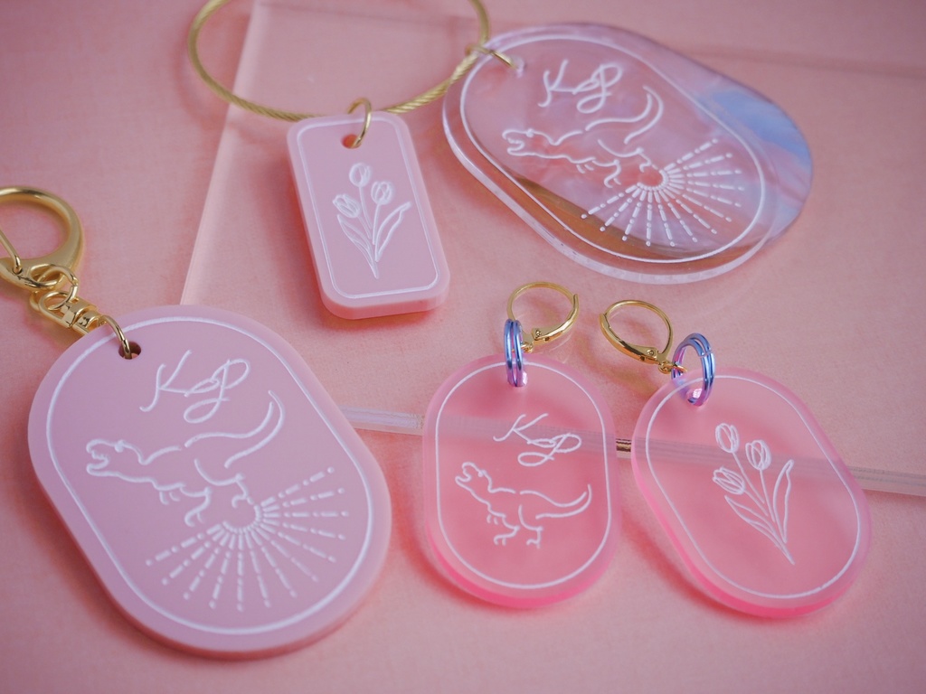 アクリルキーリングパステルMECHATU-A【非公式】