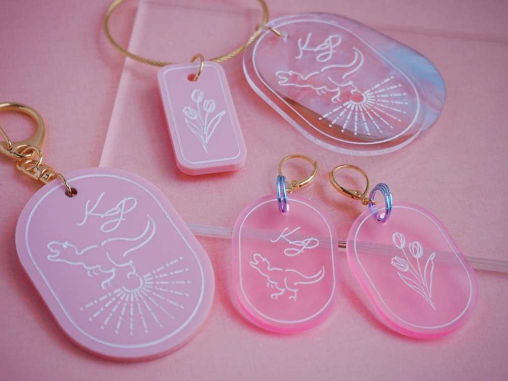 アクリルキーリングマーブル MECHATU-A【非公式】