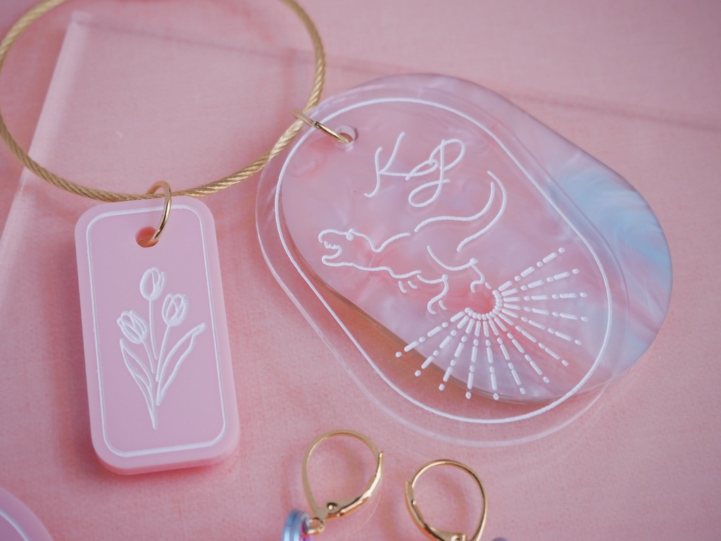 アクリルキーリングマーブル MECHATU-A【非公式】