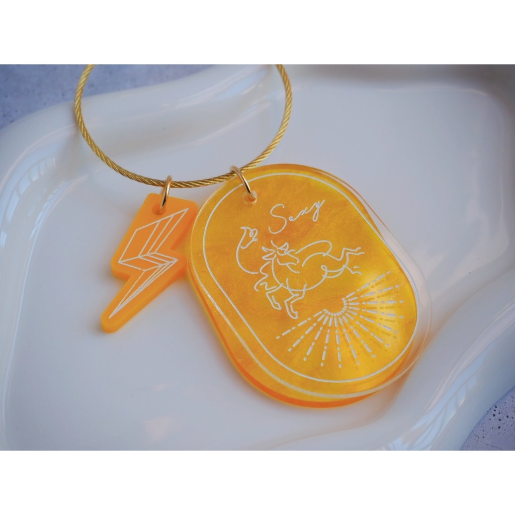 アクリルキーリングマーブル MECHATU-A【非公式】