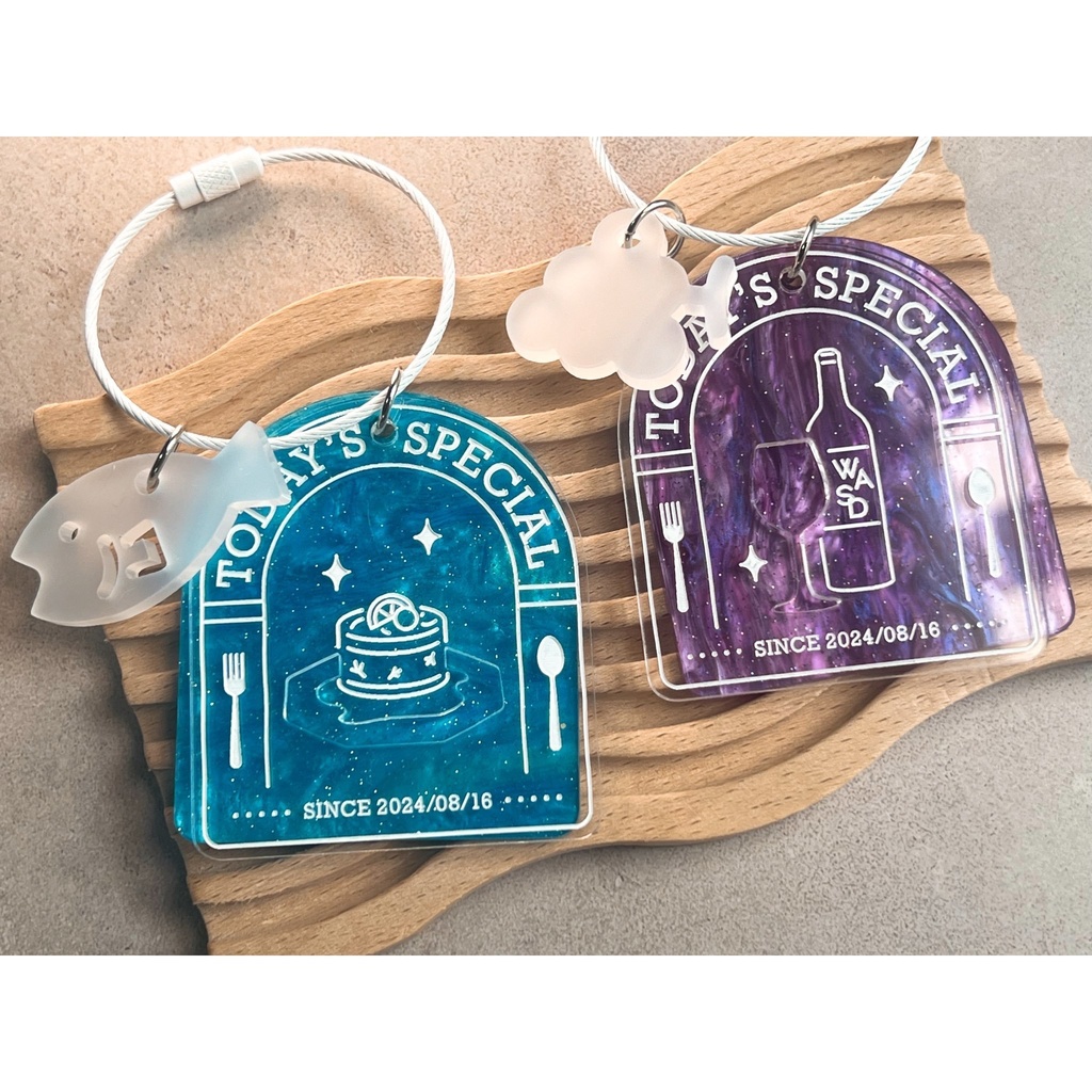 アクリルキーリングマーブル すぺしゃーれ【非公式】