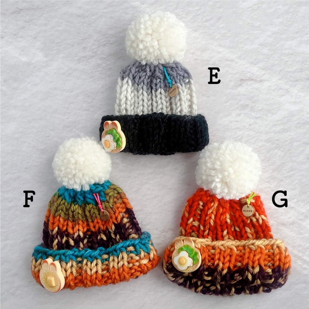 ミックスヤーン ニット帽#01