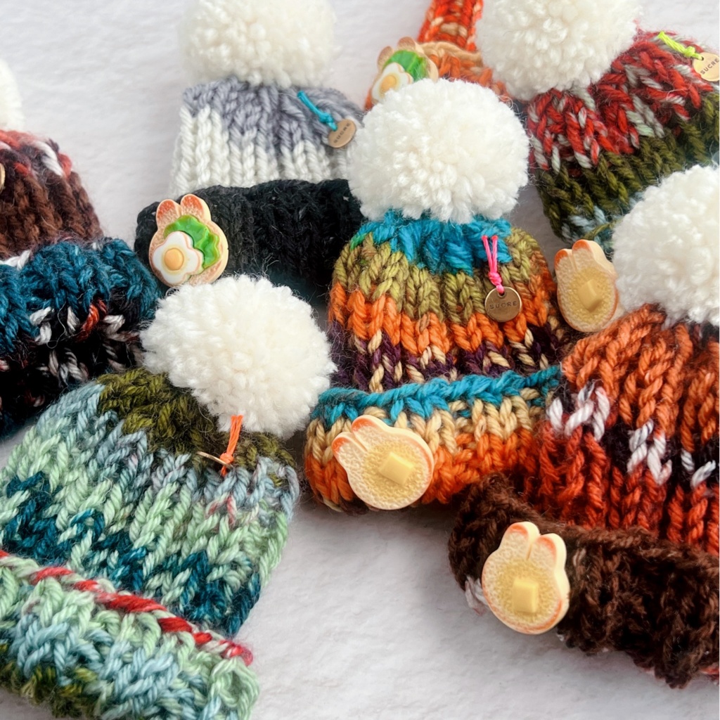 ミックスヤーン ニット帽#01