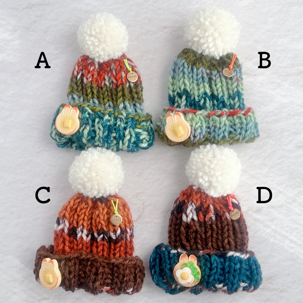 ミックスヤーン ニット帽#01