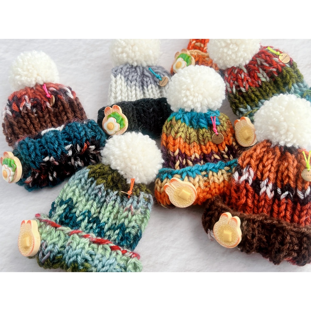 ミックスヤーン ニット帽#01