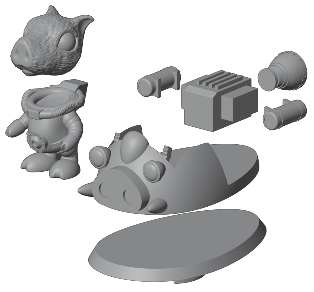 イノシシの宇宙飛行士「INO」となモ価格