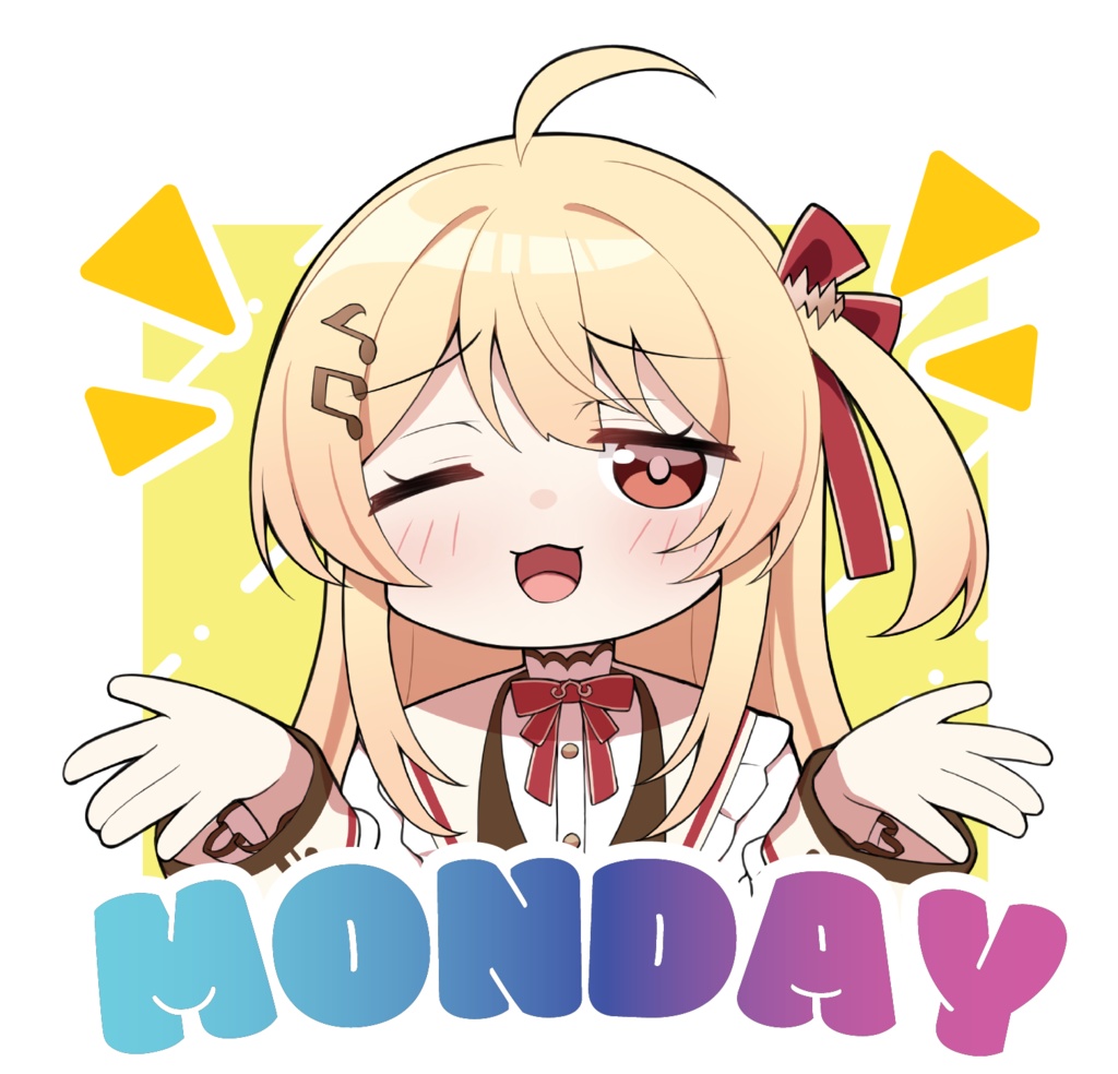 MONDAYステッカー