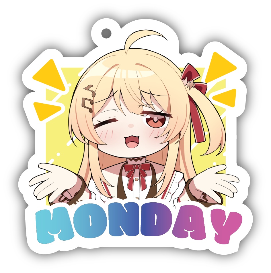 MONDAYアクリルキーホルダー