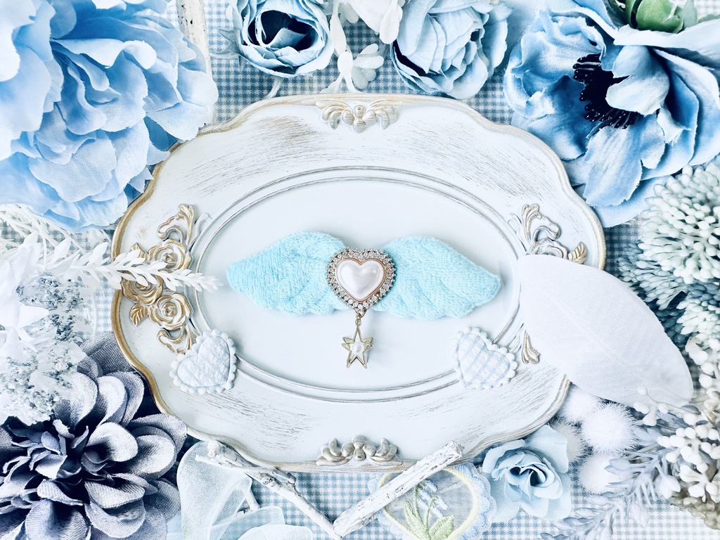 ぬいぐるみ用天使の羽(マグネットクリップ付き)