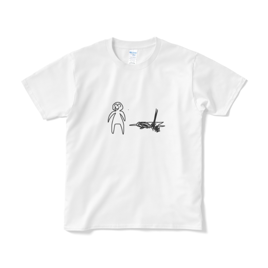 竹やりで刺されるまんT