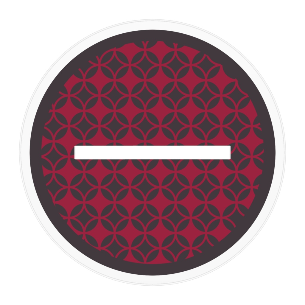 2021ハロウィン万咲 白 (100×100mm)