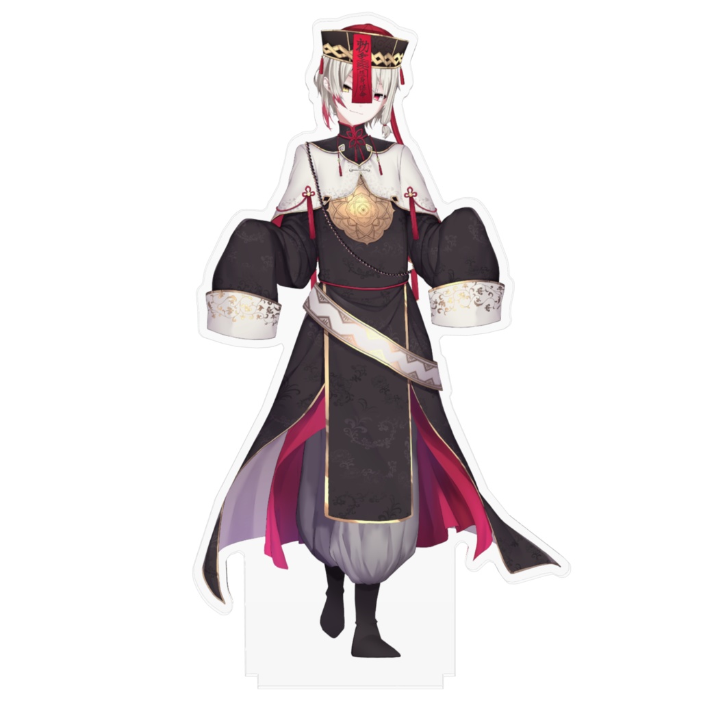 2021ハロウィン万咲 白 (160×160mm)