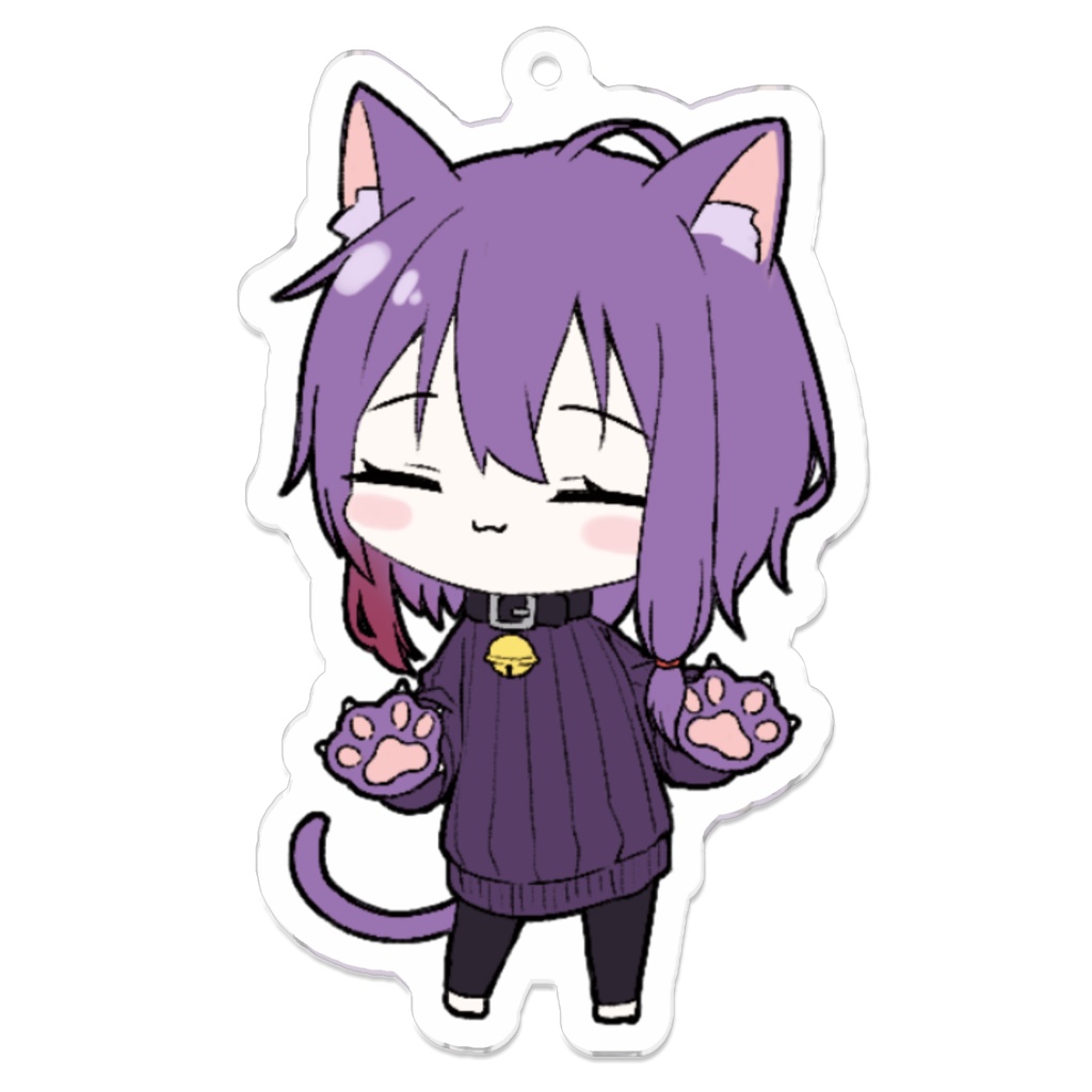 さきまさきミニキャラアクキーB(ねこまん)