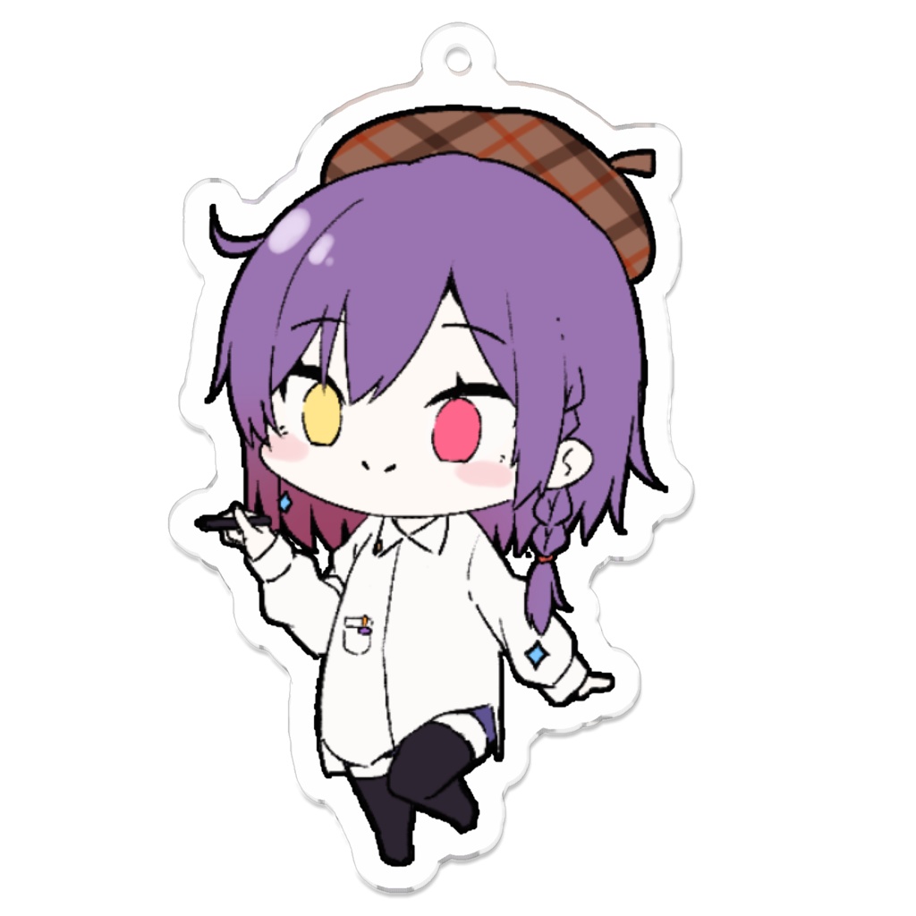 さきまさきミニキャラアクキーD(たかさきまん)