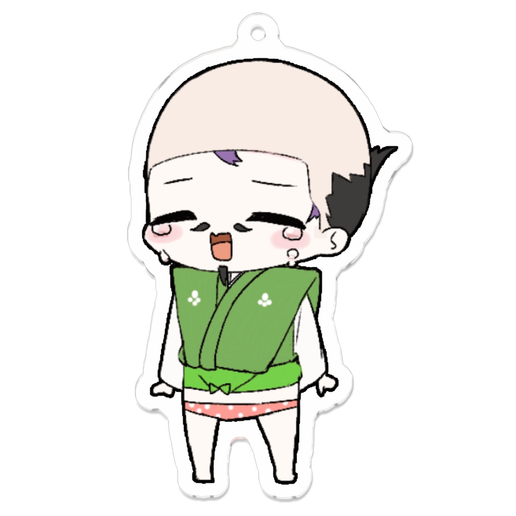 さきまさきミニキャラアクキーF(のぶまん)