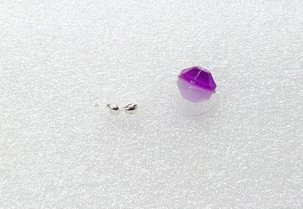 【パープル】ぬい用 リングライト風ブレスレット