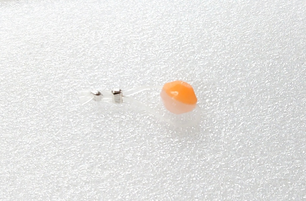 【グリーン/薄橙】ぬい用リングライト風ブレスレット