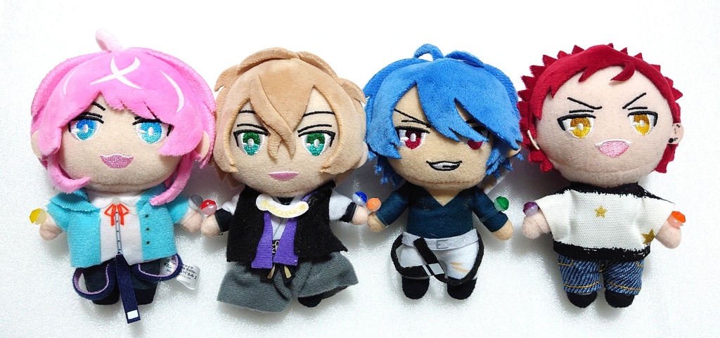 【グリーン/薄橙】ぬい用リングライト風ブレスレット