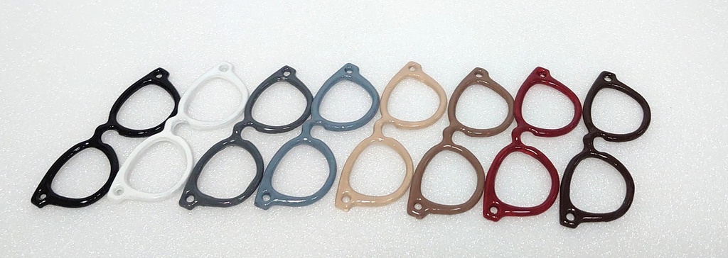 【モノトーン・ブラウン系】ぬい用メガネ