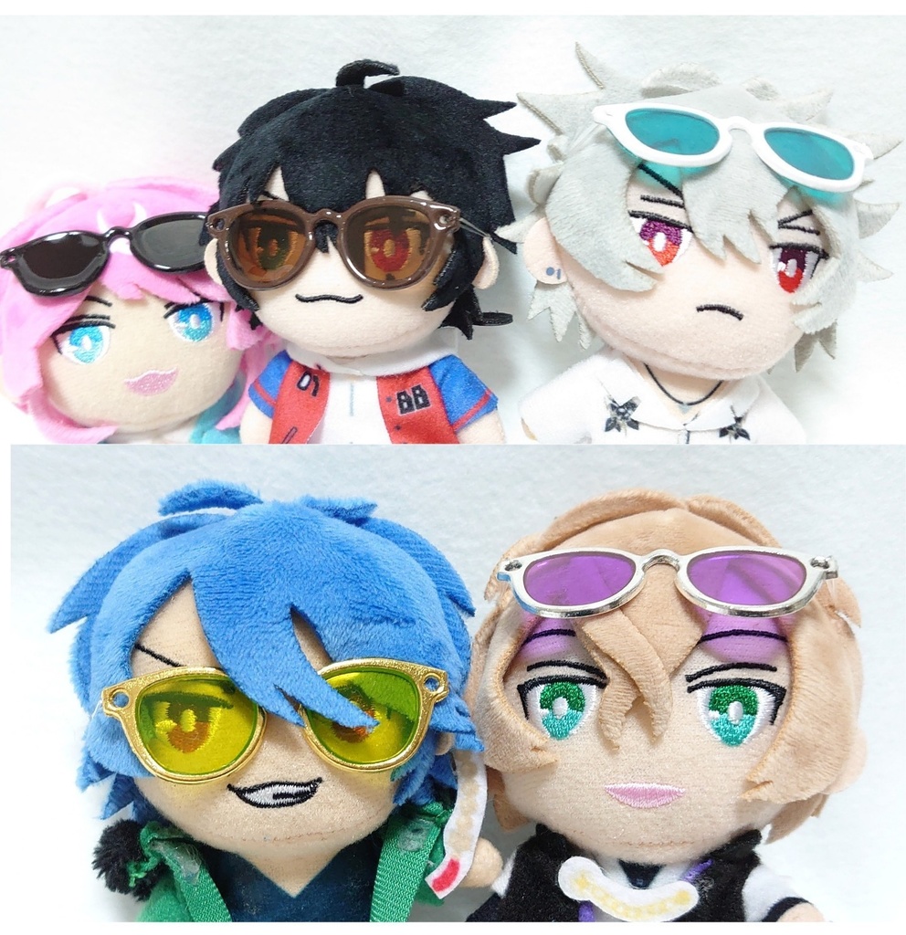 【銀】ぬい用メガネ・サングラス