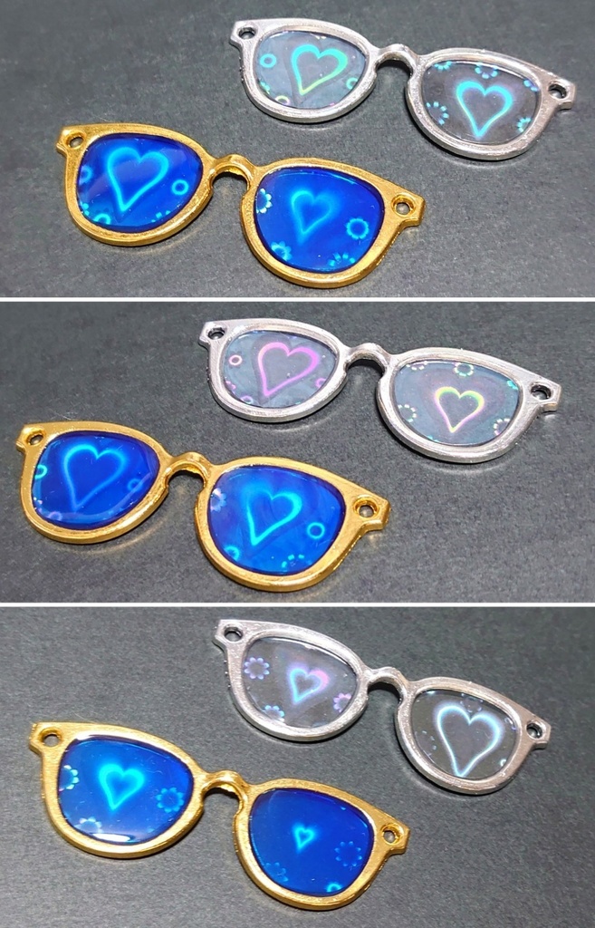 【ハート】ぬい用メガネ・サングラス