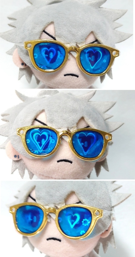 【ハート】ぬい用メガネ・サングラス