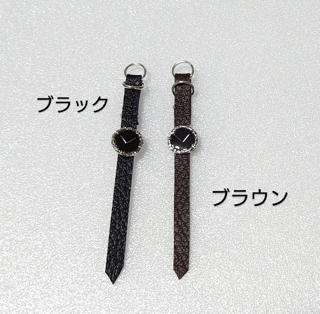 【小/文字盤白】ぬい用 腕時計風ブレスレット