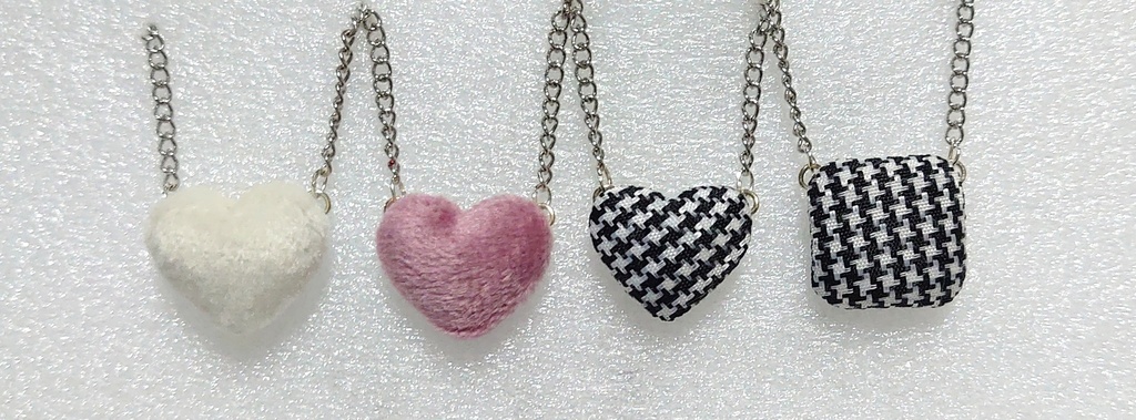 【ベロアハートA】ぬい向け ポシェット