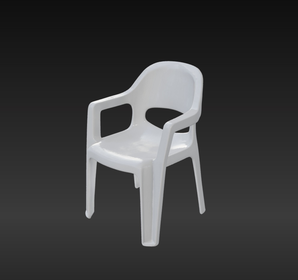 ヌルっとしたプラスチックの椅子