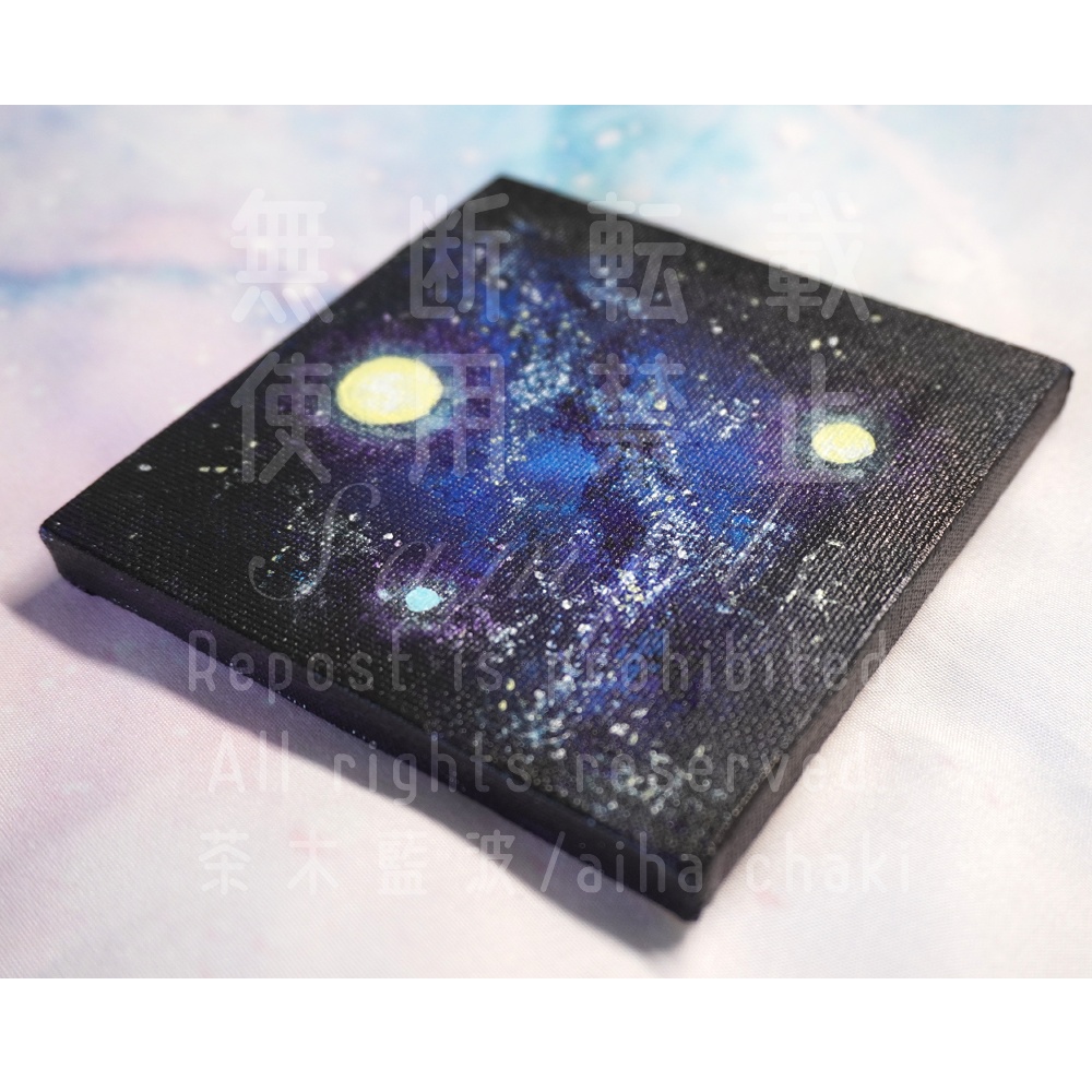 ミニキャンバス原画【宇宙】