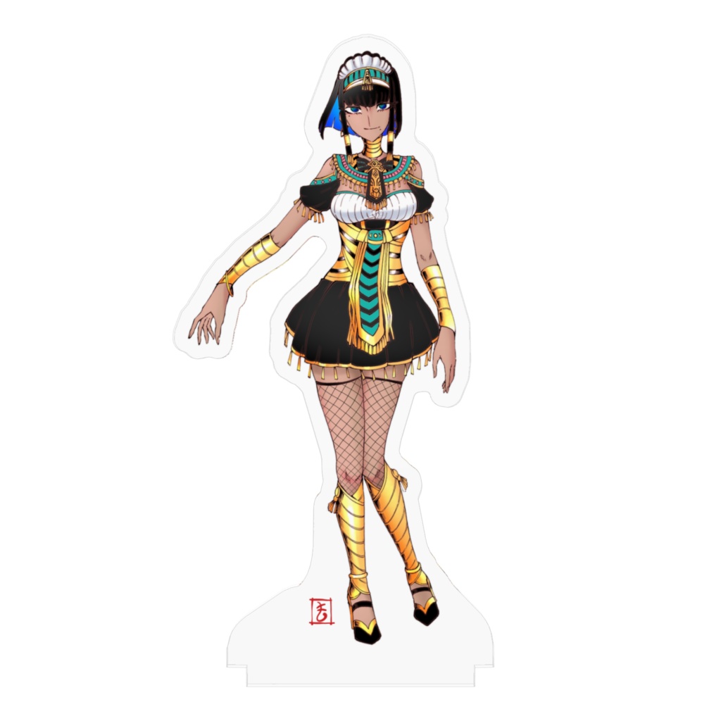 エジプメイドのアイーシャちゃんアクリルフイギュア 100x100mm