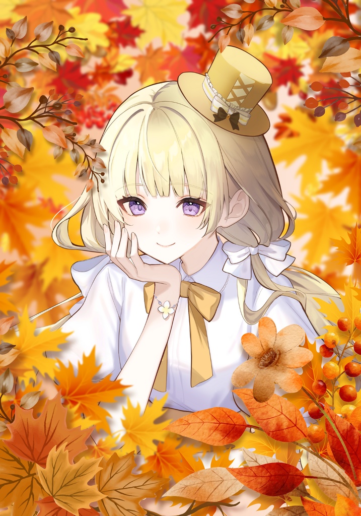 【Vtuber用素材】紅葉舞う背景【商用利用可】