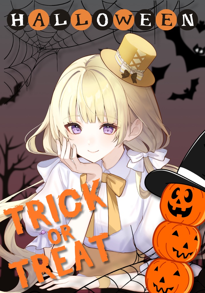 【Vtuber・Vliber用素材】ハロウィン背景【商用利用可】