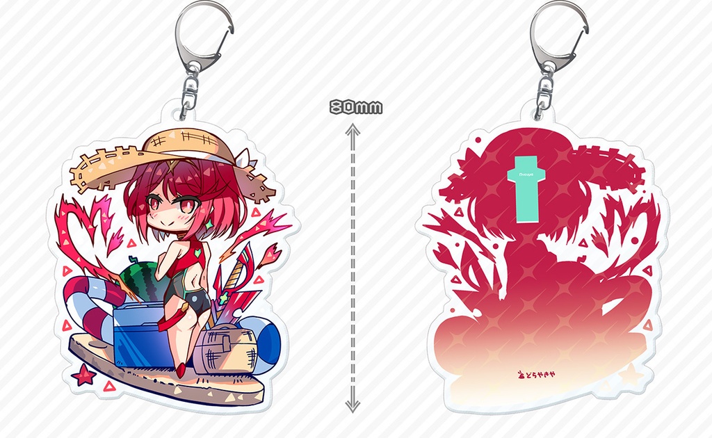 水着ホムラ・ヒカリ・ニア アクリルキーホルダー