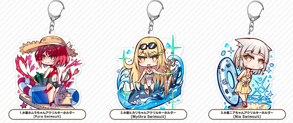 水着ホムラ・ヒカリ・ニア アクリルキーホルダー