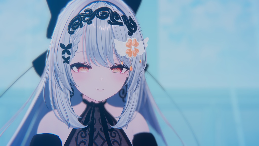 【揺れるアクセサリー】Clover✖Wing -Hair pin-【VRC想定】