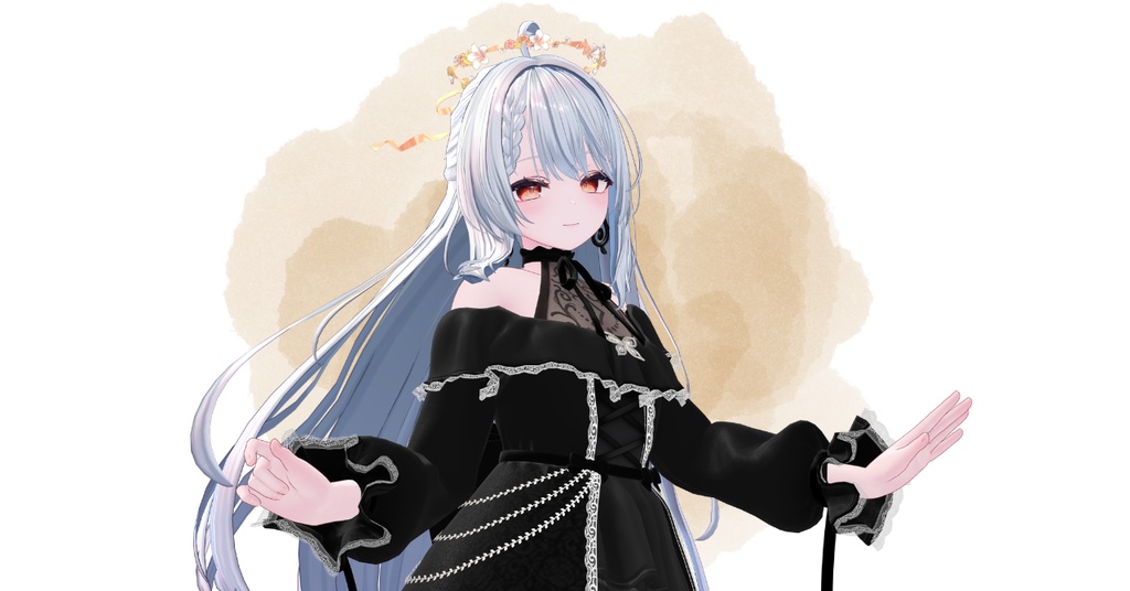 【リボンが揺れる】SummerHalo -flower&shell-【VRC想定】