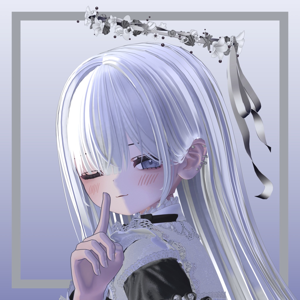 【リボンが揺れる】SummerHalo -flower&shell-【VRC想定】