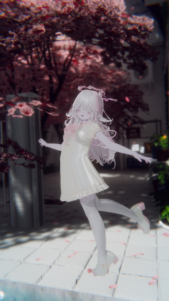【リボンが揺れる】SummerHalo -flower&shell-【VRC想定】