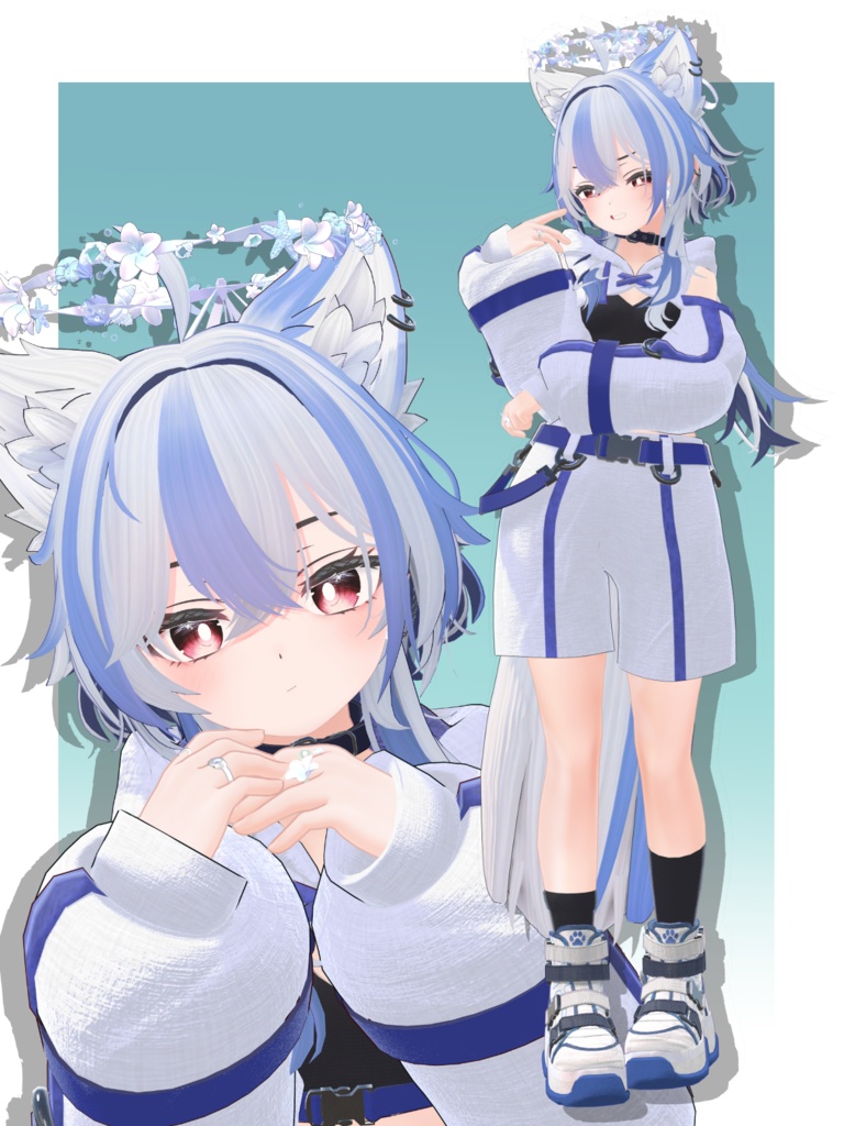 【チャームが揺れる】Summer accessory -earrings & rings- 【MA・シェイプキー設定済み】