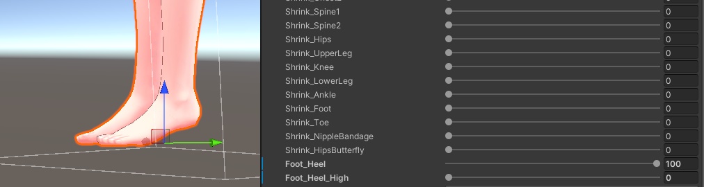 【無料】【アルディナちゃん用】素体シェイプキー追加データ【BlendShare】