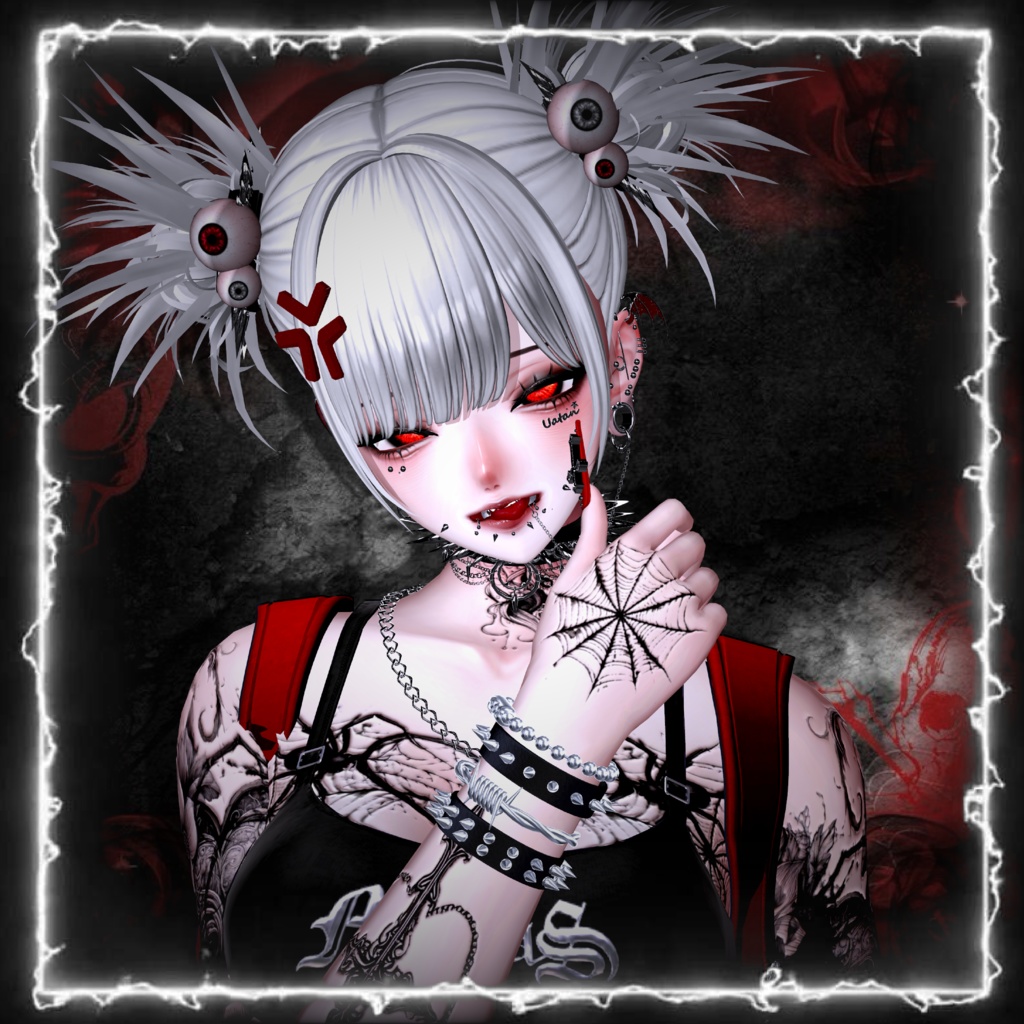 【VRChat】Gothpunk Bracelet Set ブレスレット