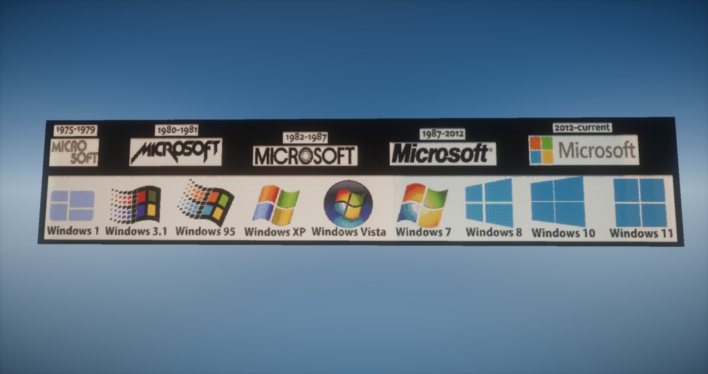 🖥️ Historic Microsoft Logos 🏙️