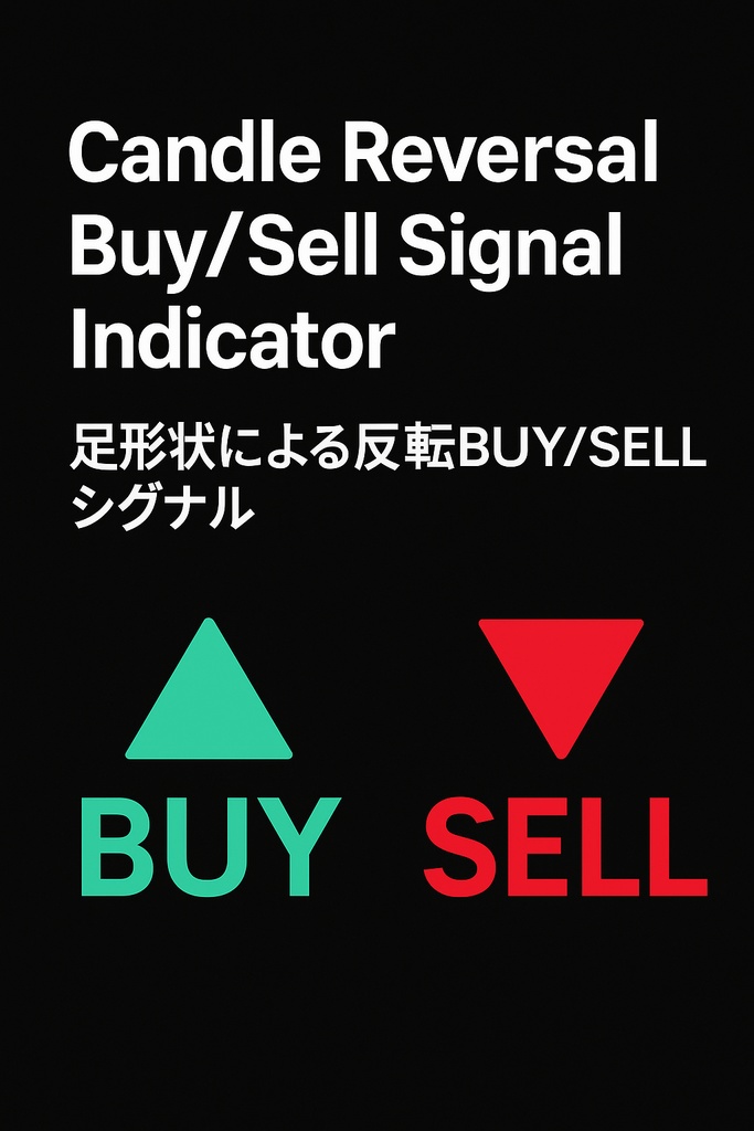 Candle Reversal Buy/Sell Signal Indicator 〜足形状 × 髭 × ATRで反転初動を捉えるリアルタイム・シグナル〜おまけ特典付き