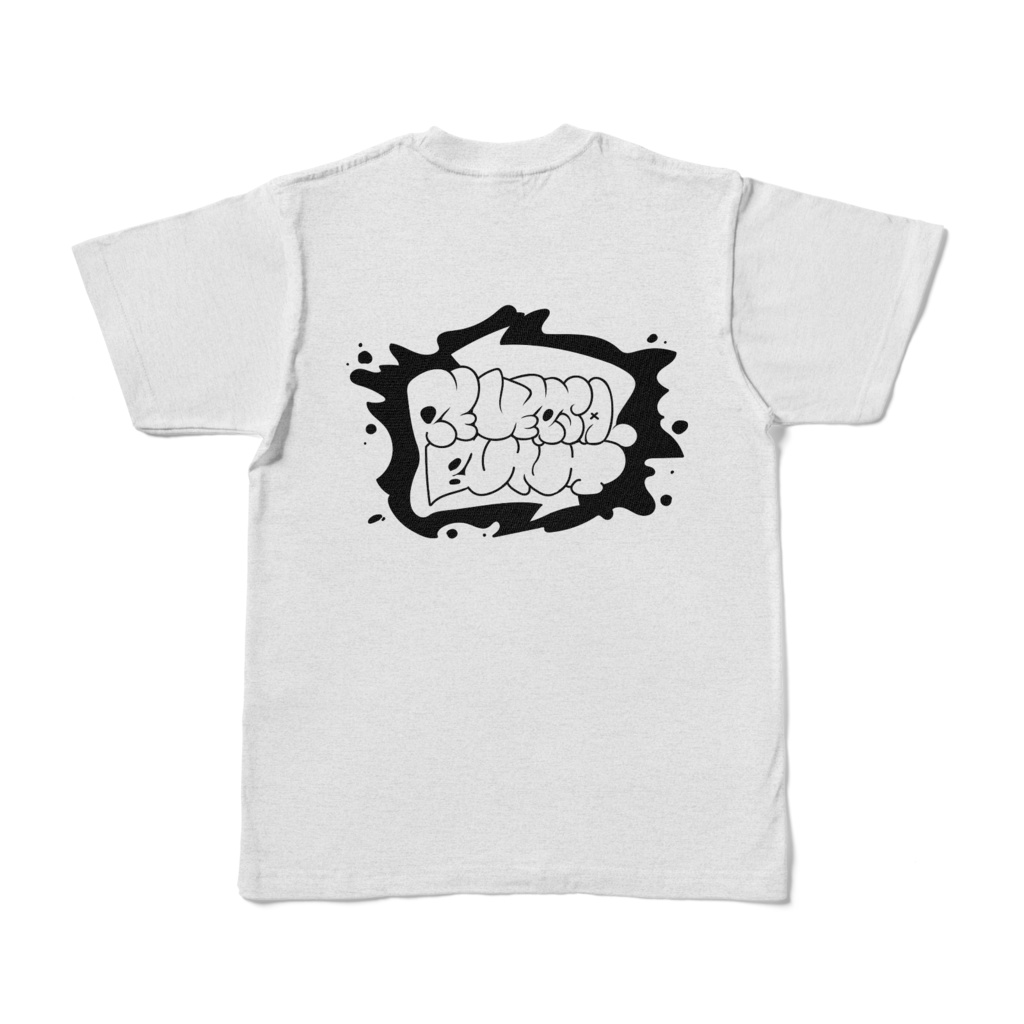 反転バントTシャツ-白