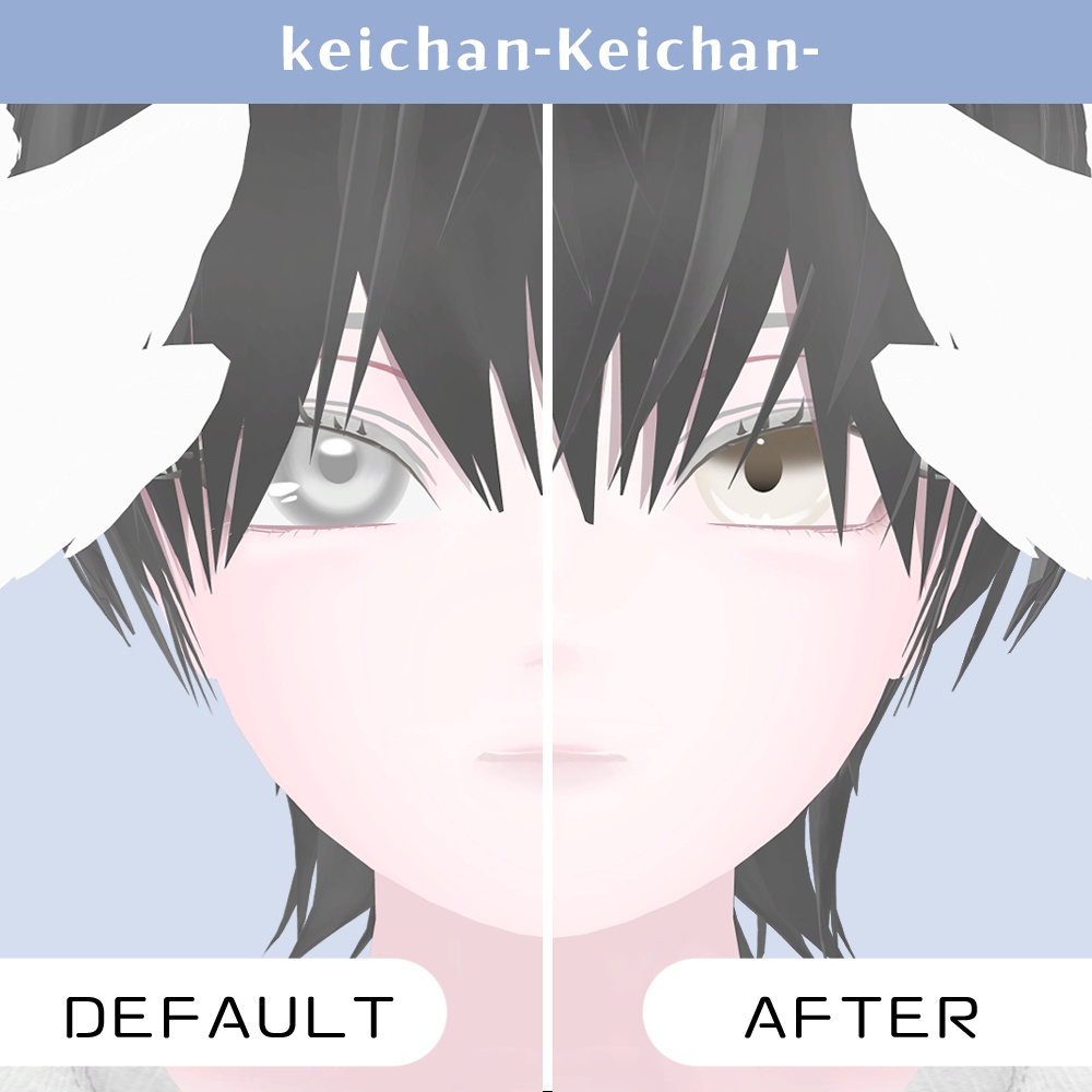 【複数アバター対応】ふわりアイ【Eye texture】