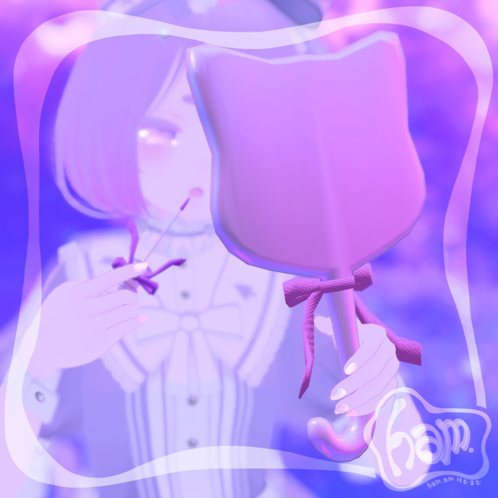 【無料】Cat Mirror【手鏡・Hand Mirror】