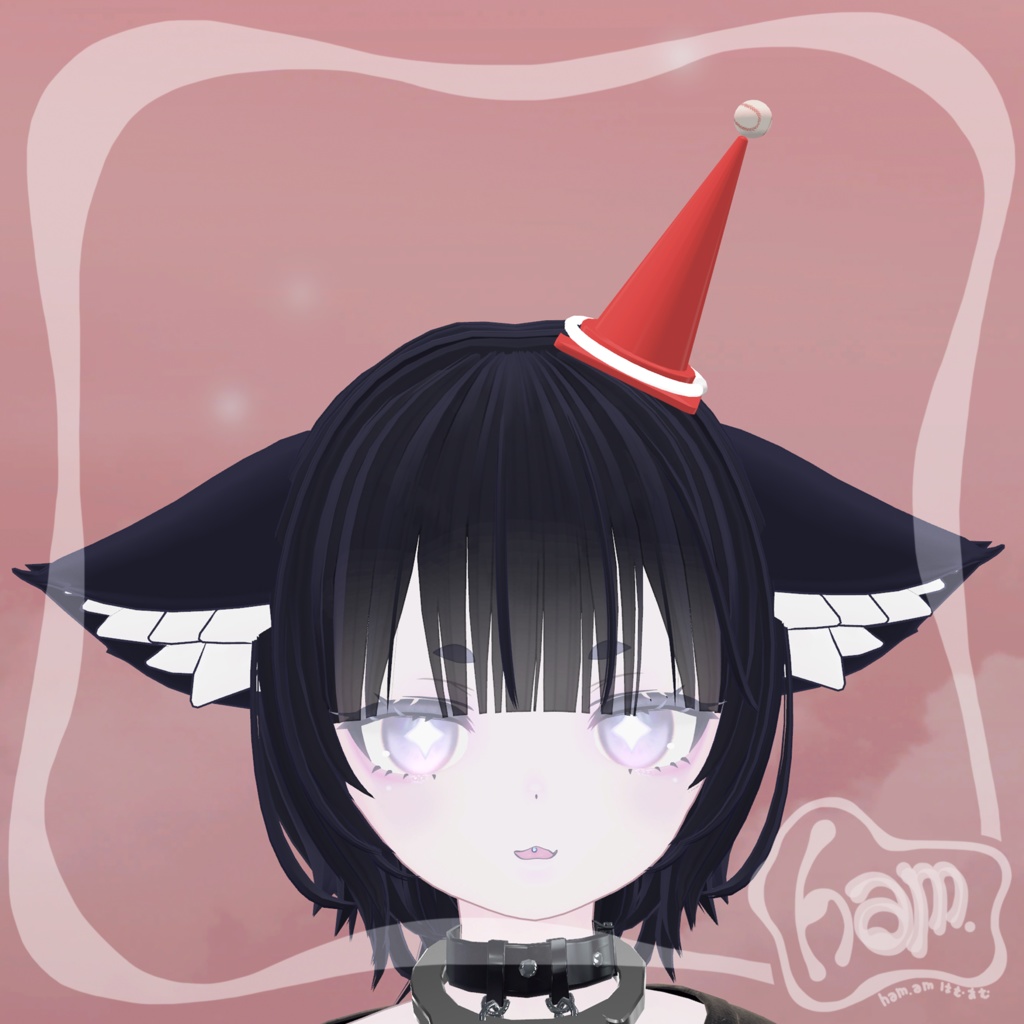 【無料・VRC想定・MA対応】ありあわせとんがり帽子 Sankaku Corn Hat【アクセサリー】